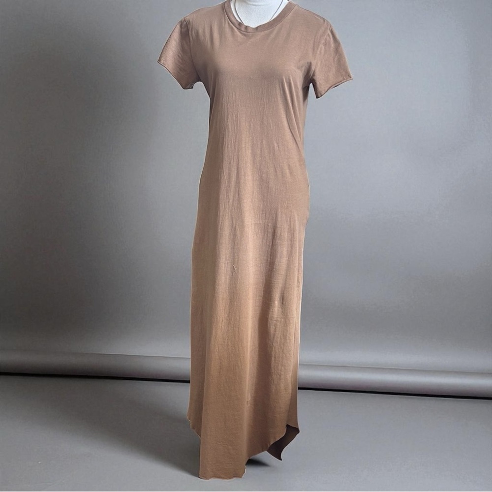 FRANK & EILEEN Harper Perfect Tee Maxi Dress in Cappuccino (S) - Picture 4 of 8